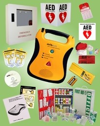 Defibtech Lifeline AED Business Package with CPR supplies